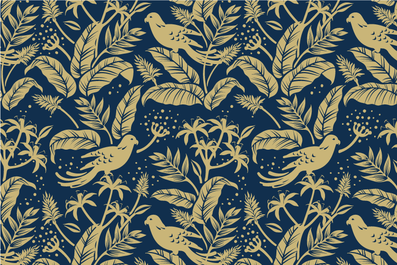 Original placemat with elegant leaf design - TenStickers