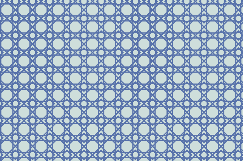 Placemat elegant blue pattern - TenStickers