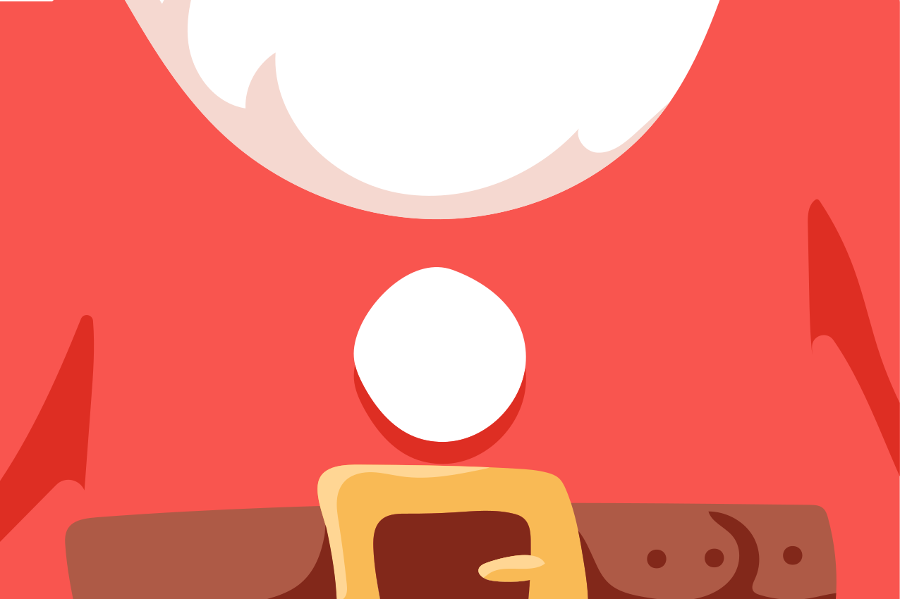 Christmas placemat santa claus t-shirt - TenStickers