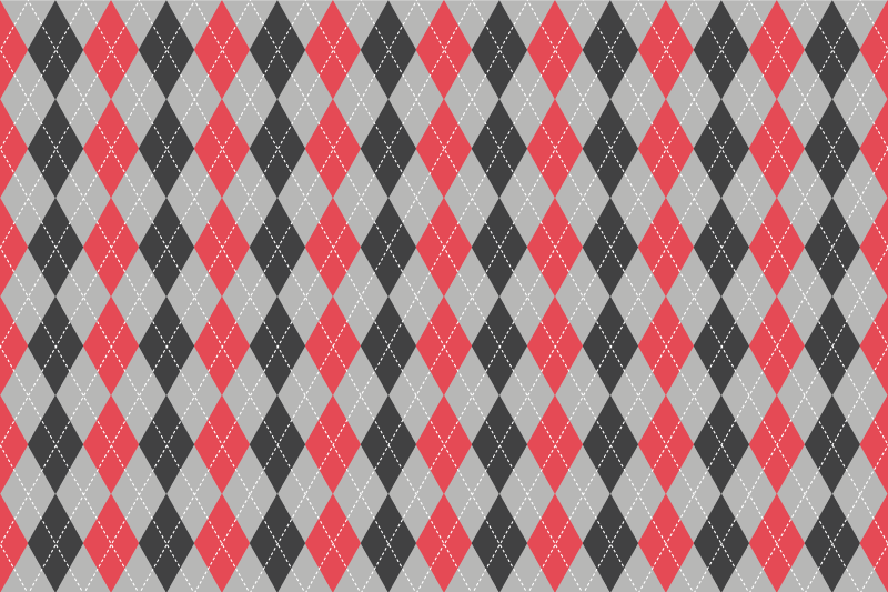 Placemat geometric argyle design - TenStickers