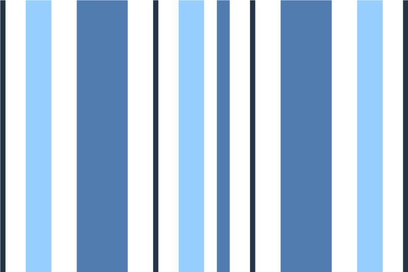 Modern placemat striped blue placemats - TenStickers