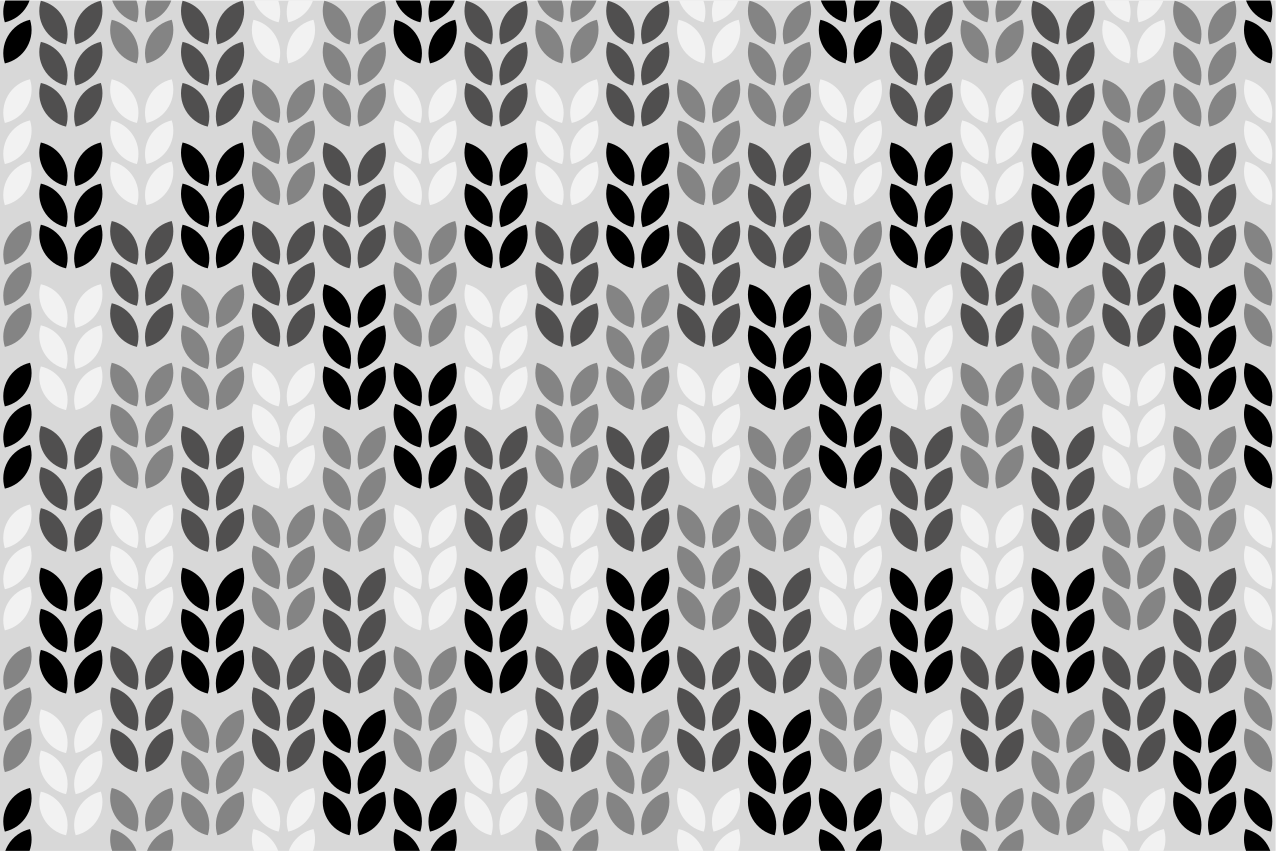 Leaf pattern arrangement placemat - TenStickers