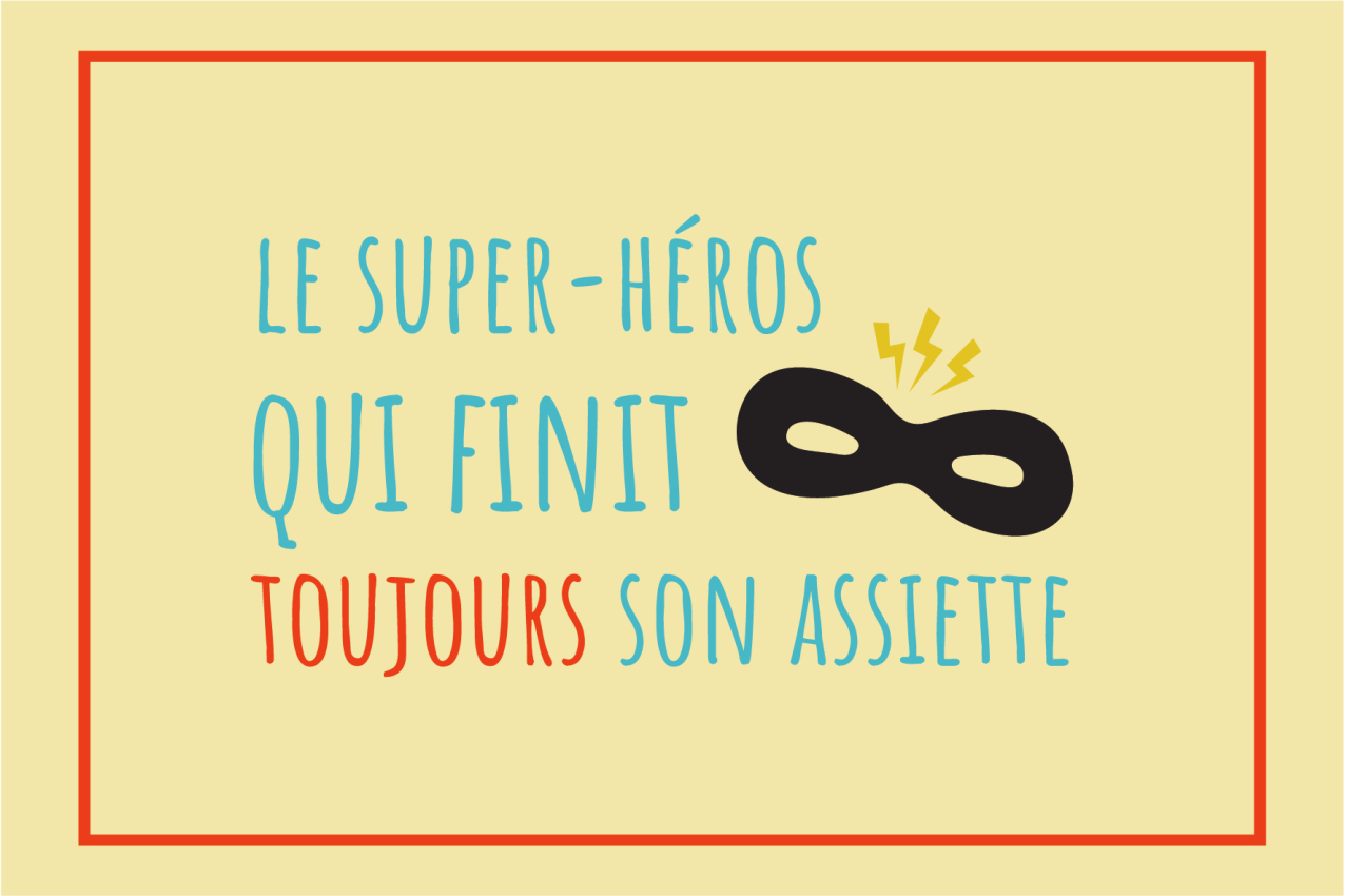 Children placemat superhero plate inspiration - TenStickers