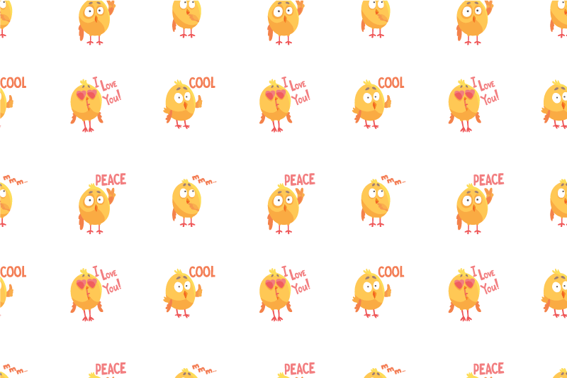 Children placemat with adorable chick designs - TenStickers
