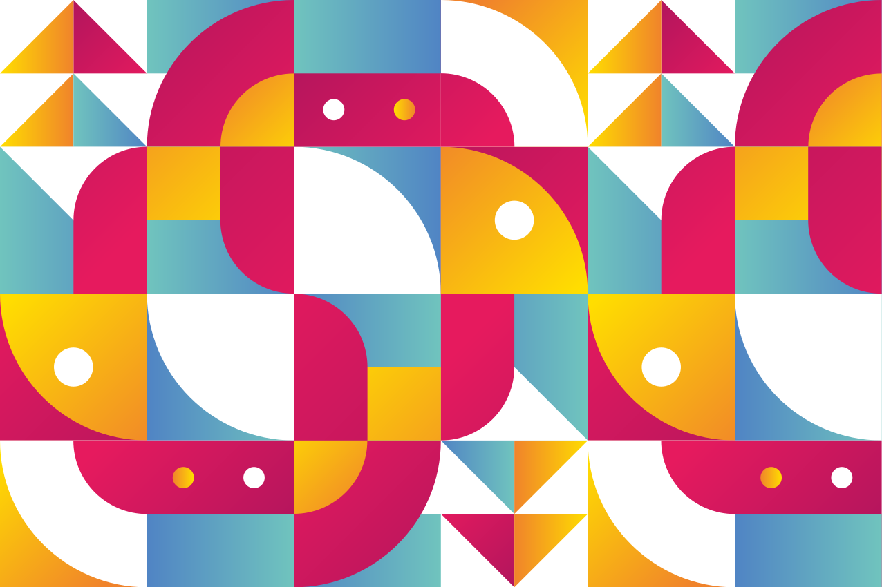 Modern placemat with striking geometric designs - TenStickers