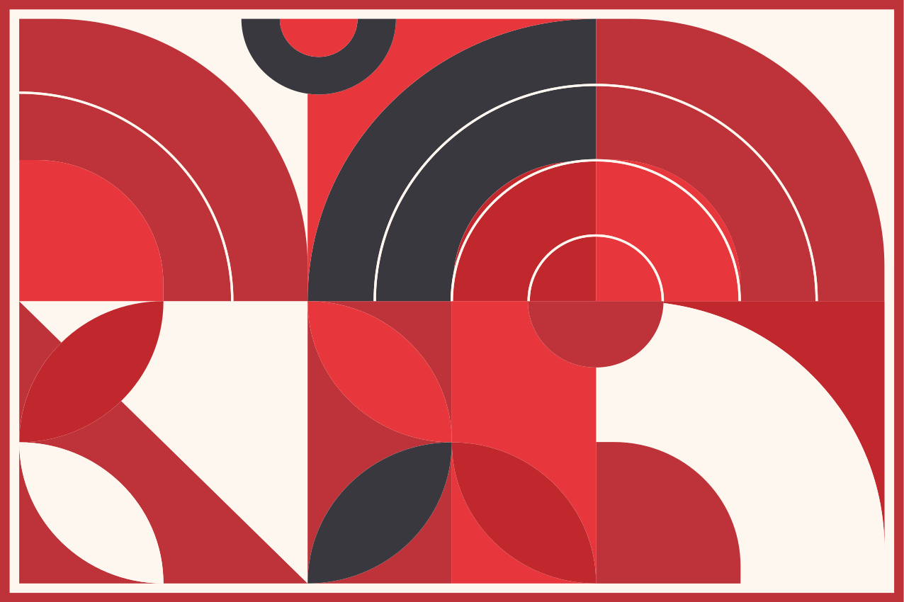 Modern placemat vibrant geometric designs - TenStickers