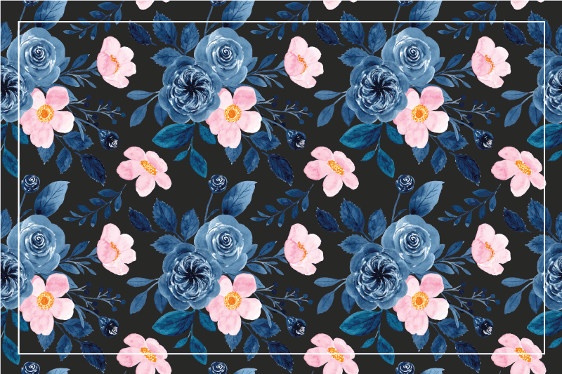 Original placemat with botanical texture design - TenStickers