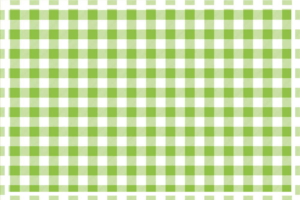 Green checkered pattern placemat - TenStickers