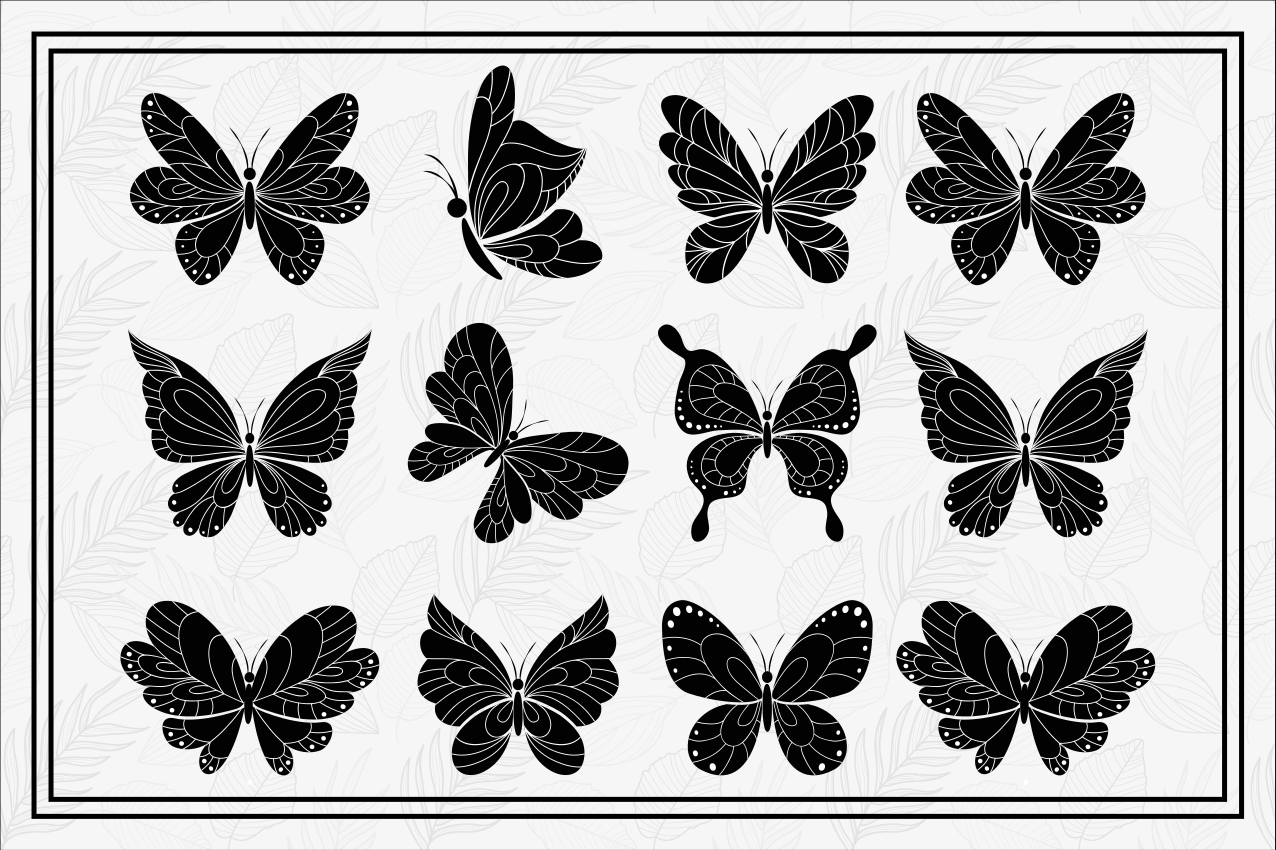 Original placemat butterfly pattern collection - TenStickers