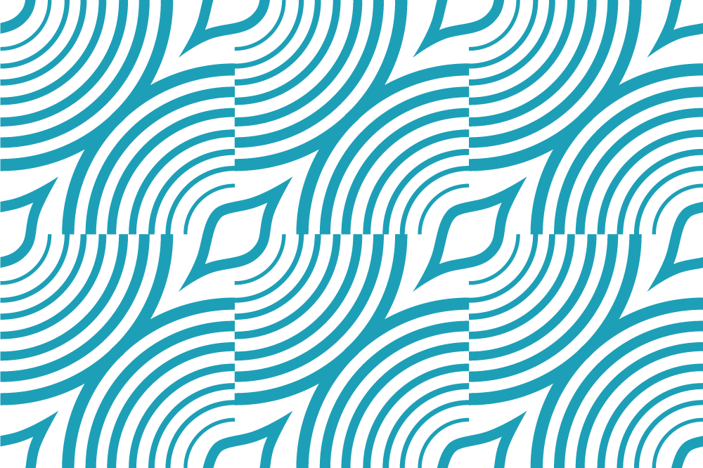 Curved Wave Pattern modern placemat - TenStickers