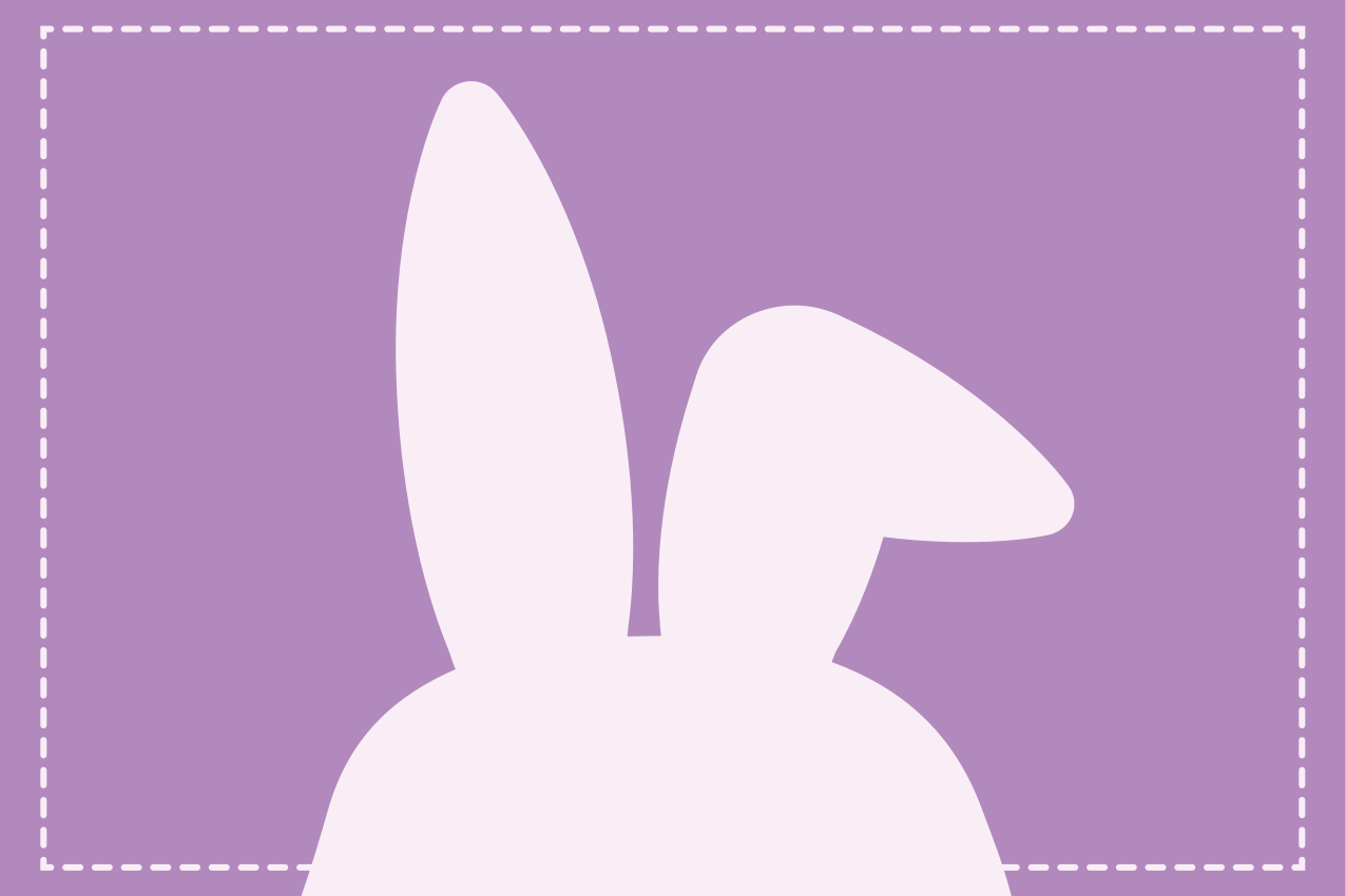 Children placemat bunny ear shape - TenStickers