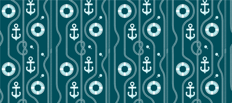 Original placemat nautical anchor design - TenStickers