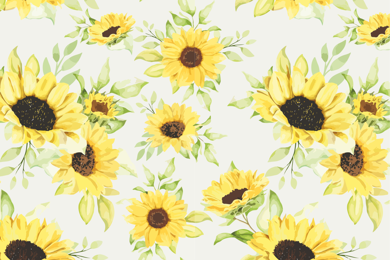 Original placemat sunflower design - TenStickers