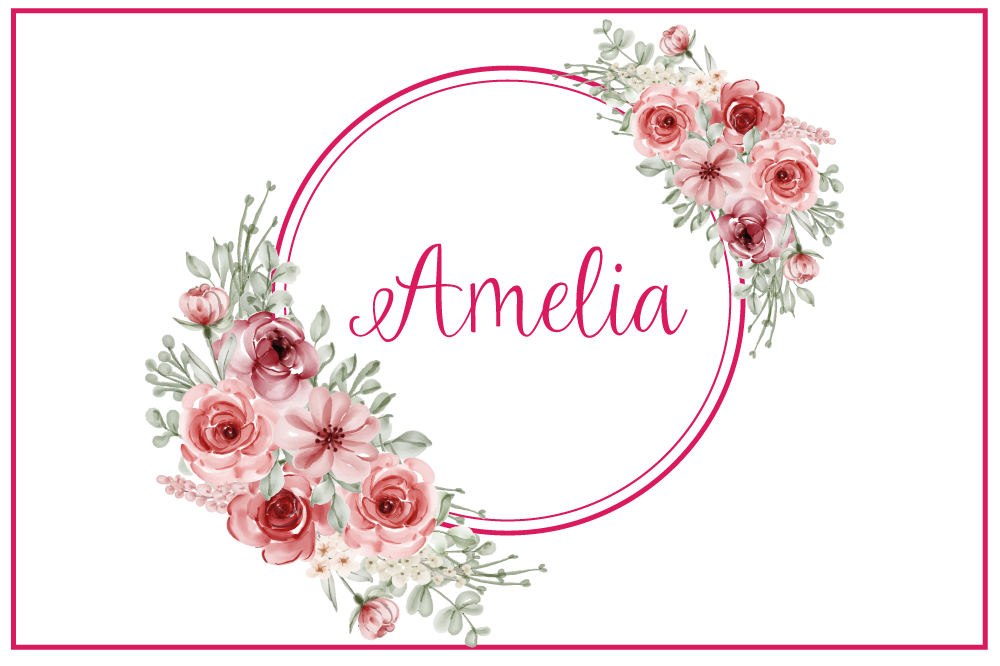 Customisable placemat botanical custom design - TenStickers