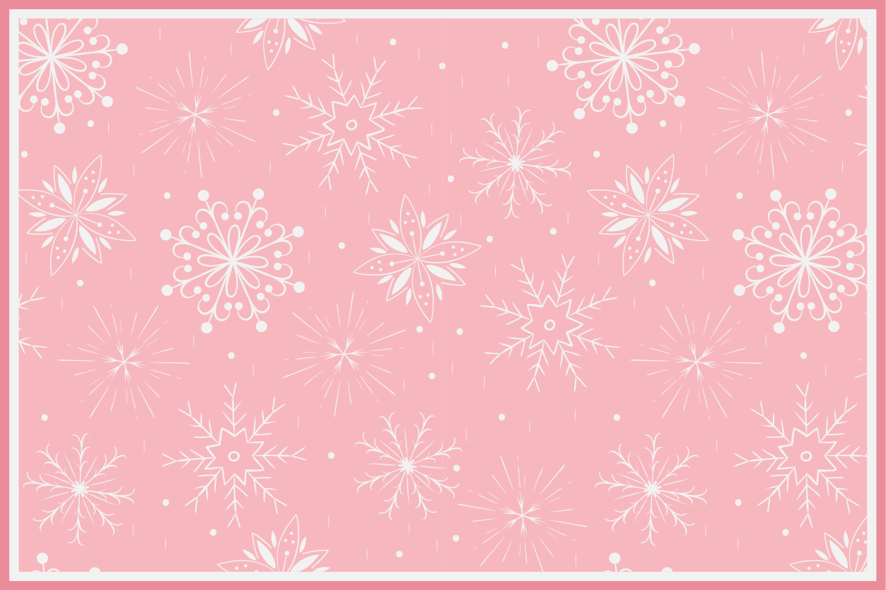 Christmas placemat with snowflake texture surface - TenStickers