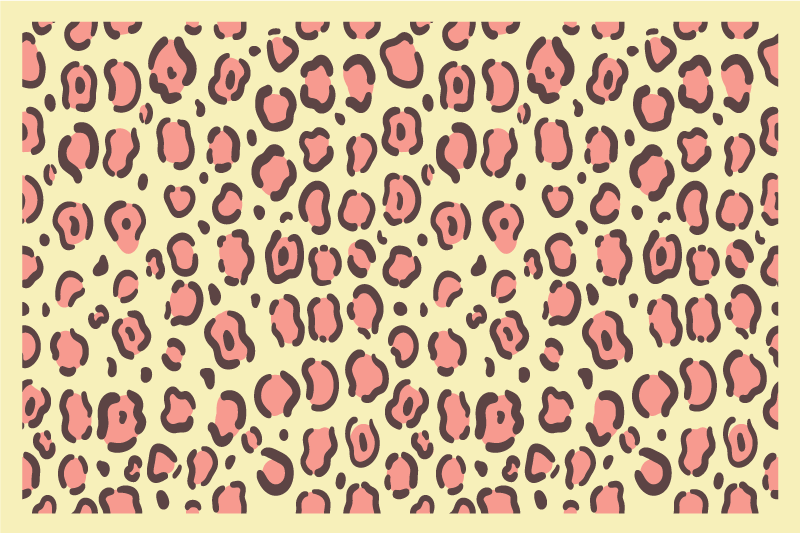 Leopard motif style placemat - TenStickers