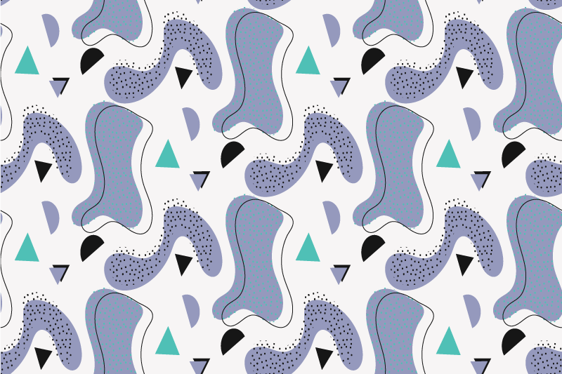 Modern placemat with abstract organic shapes - TenStickers