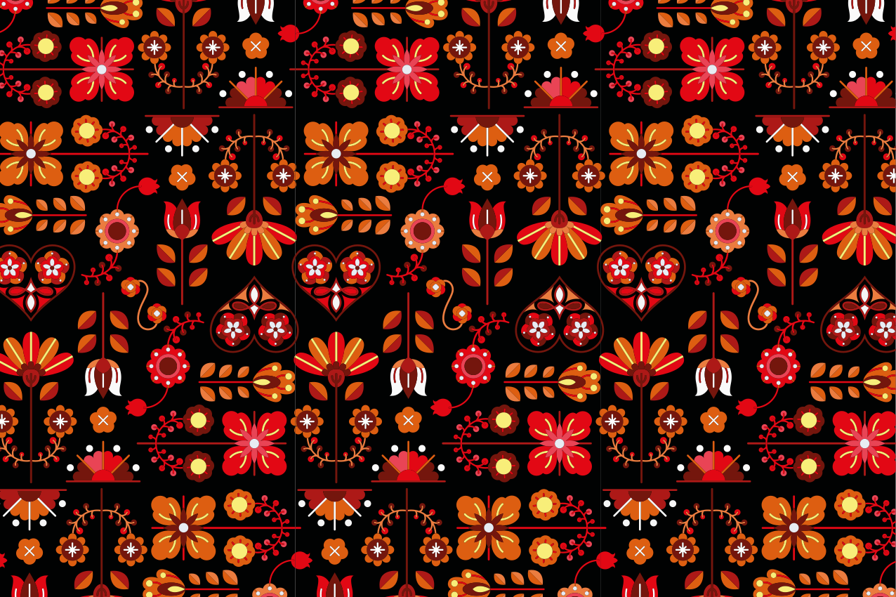 Original placemat lively botanical design - TenStickers