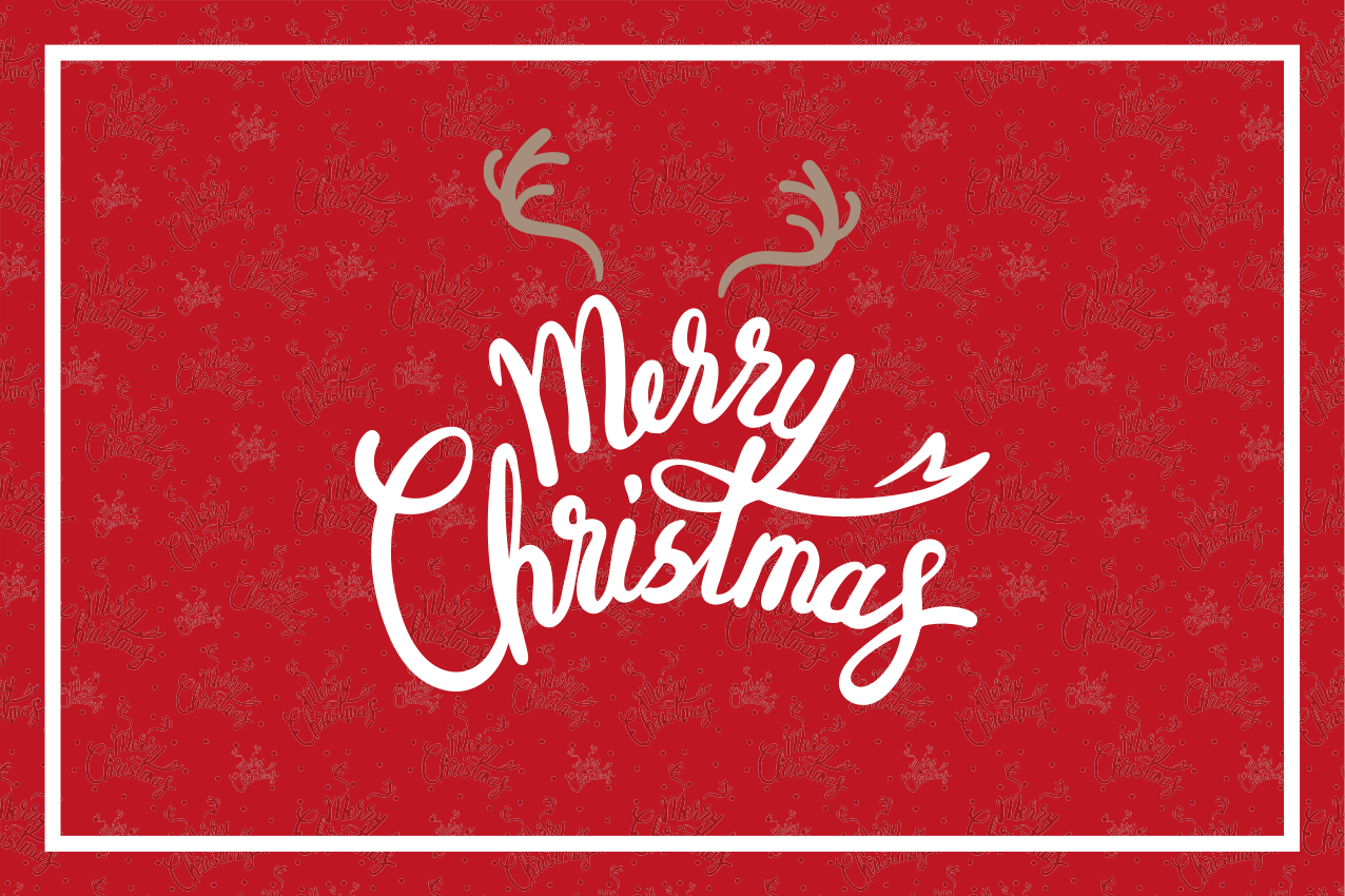 Christmas placemat joyful christmas greeting - TenStickers