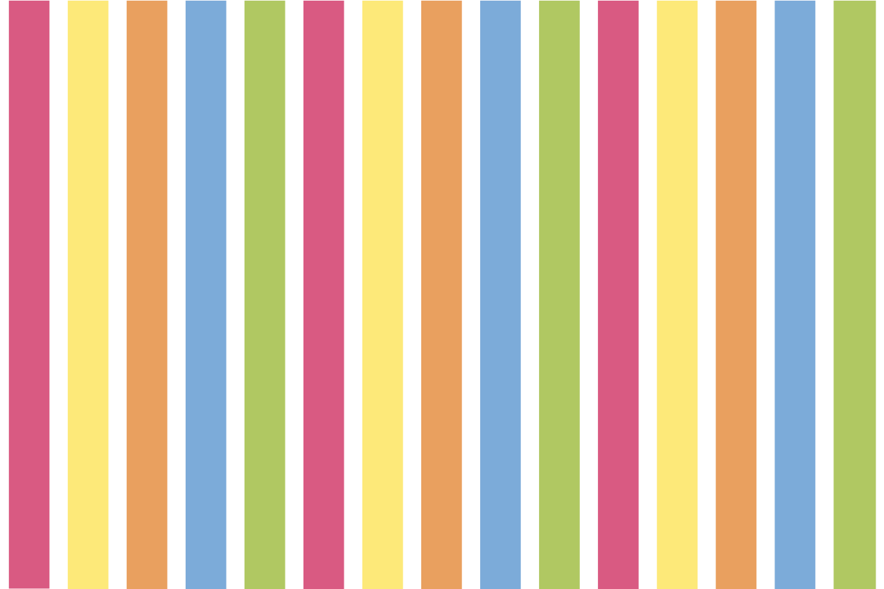 Modern placemat with colorful striped design - TenStickers
