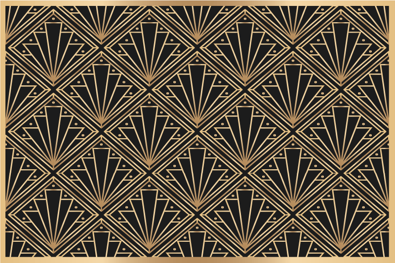 Art deco pattern placemat - TenStickers
