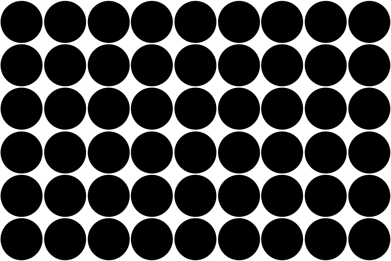 Black dots pattern modern placemats - TenStickers