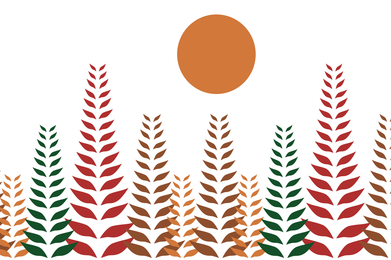 Modern placemat with elegant leaf design - TenStickers