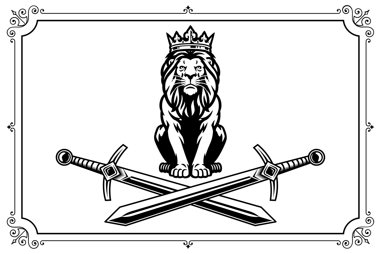 Original placemat lion king emblem - TenStickers