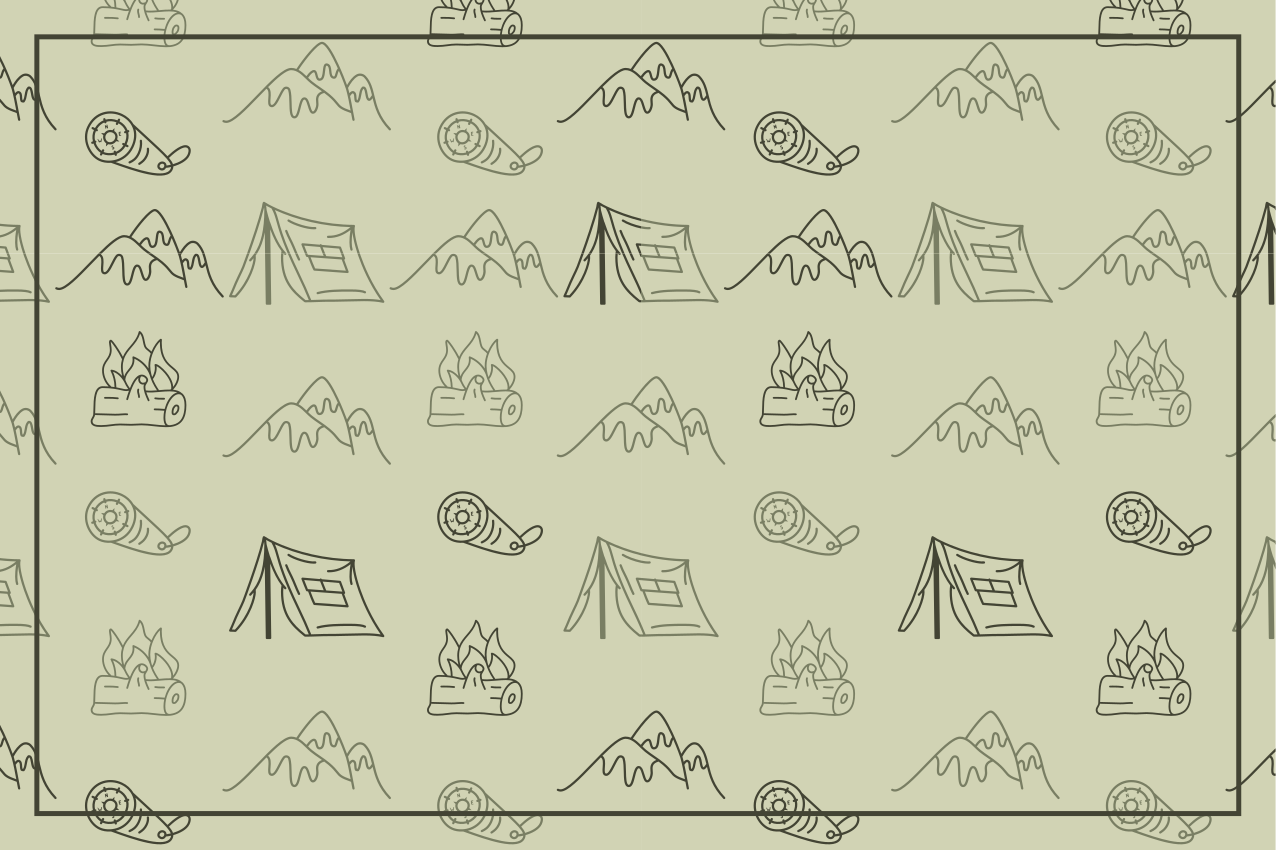 Original placemat camping adventure set - TenStickers