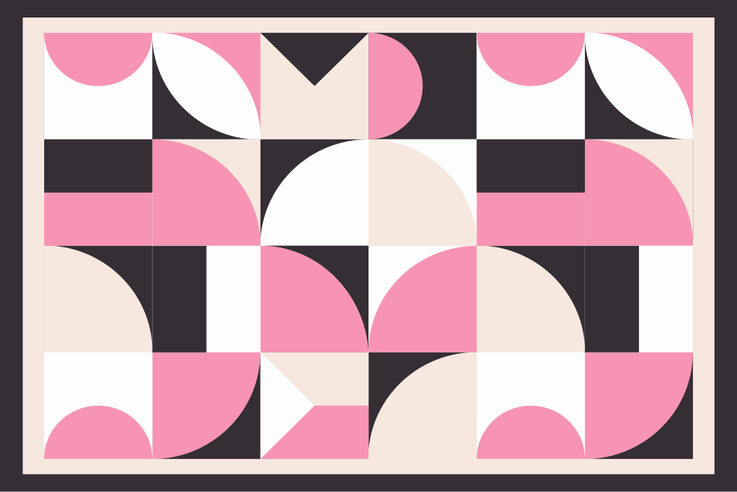 Modern placemat with geometric design - TenStickers