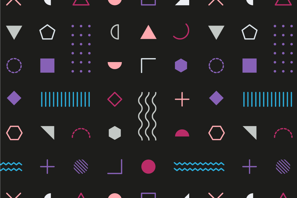 Modern placemat with geometric pattern design - TenStickers