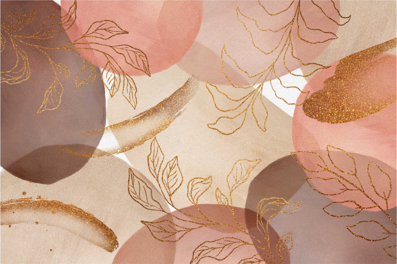 Placemat with elegant leaf designs - TenStickers