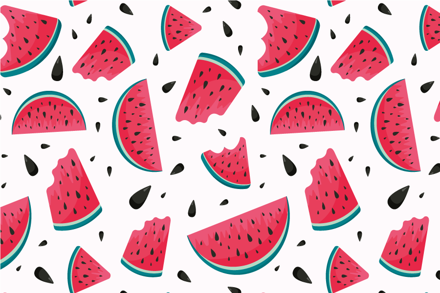 Children placemat watermelon slice design - TenStickers