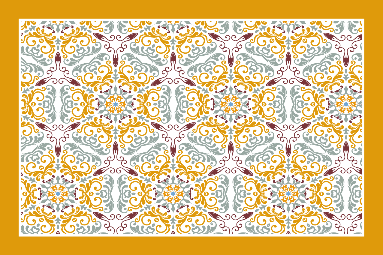 Original placemat with elegant ornamental design - TenStickers