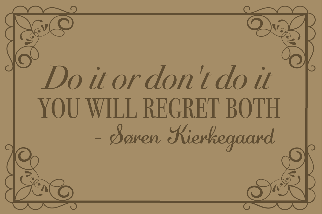 Placemat with quote inspirational quote reminder - TenStickers