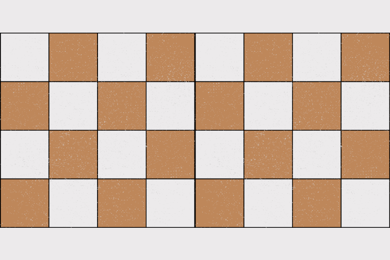 Placemat checkerboard pattern design - TenStickers