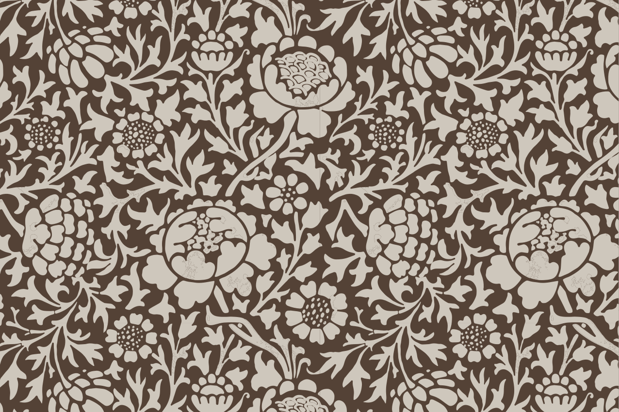 Vintage floral print rectangular placemats - TenStickers