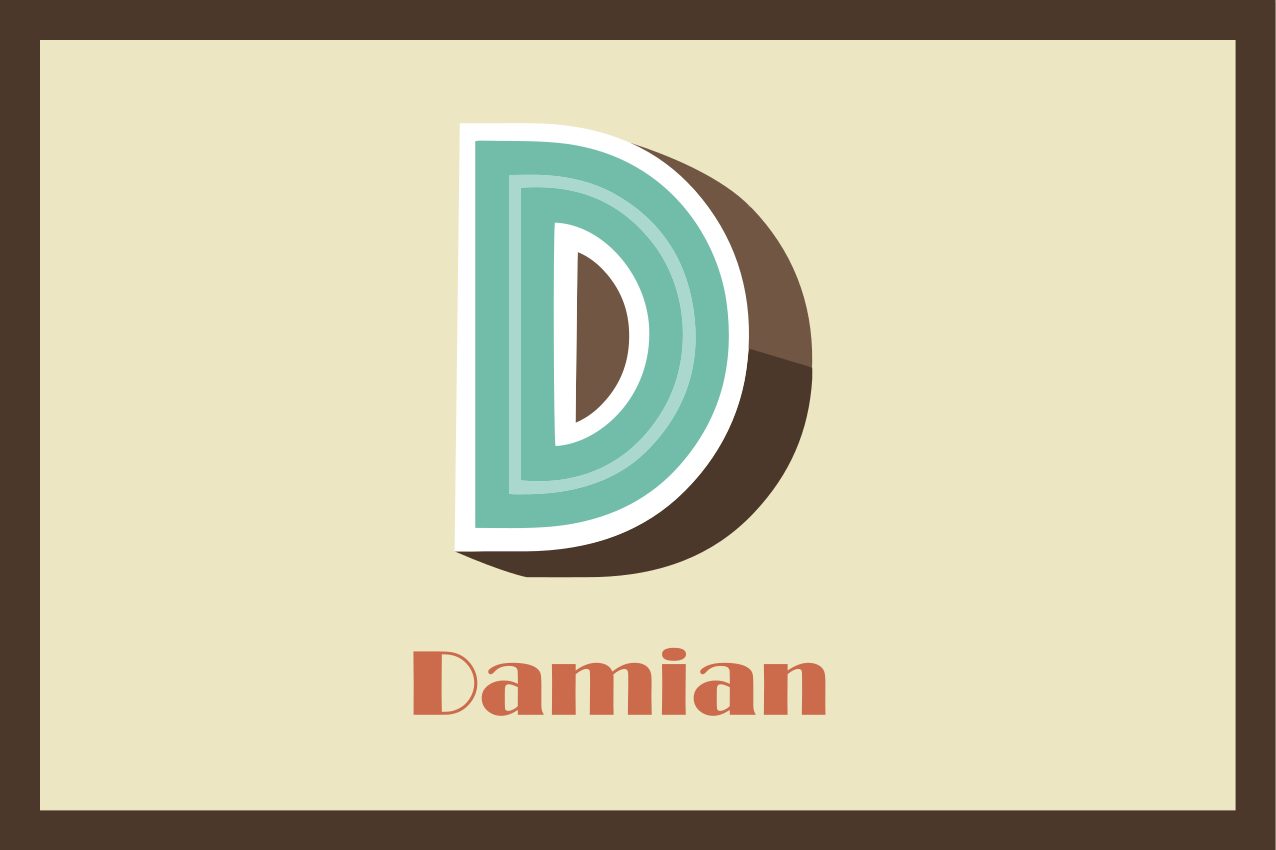 3D letter and  personalized name placemats - TenStickers