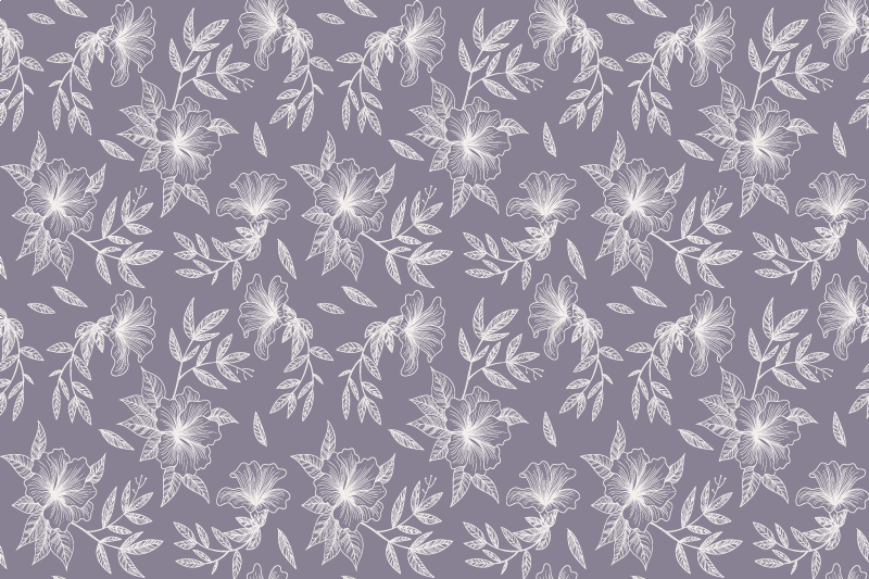 Lilac floral textured placemats - TenStickers