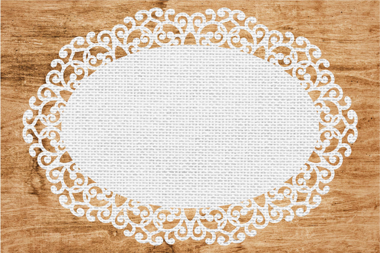 Paper doily placemats original table placemats - TenStickers
