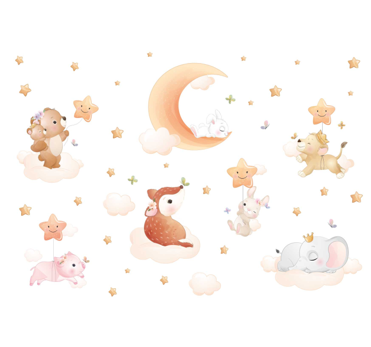 Sweet dreams nursery wall mural - TenStickers