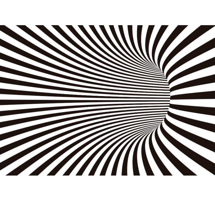 3D wallpaper tunnel effect - TenStickers