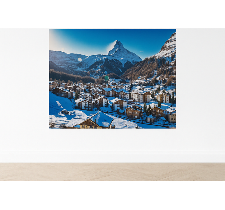 Oeschinen Lake, Switzerland wall mural mountain - TenStickers