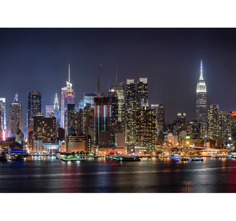 Night in New York wall mural - TenStickers