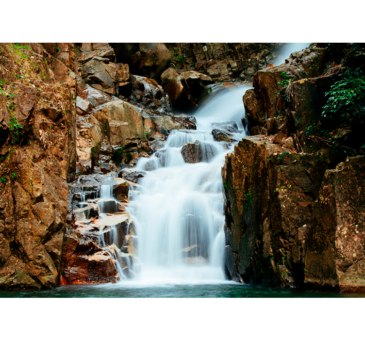Serene waterfall wall mural - TenStickers
