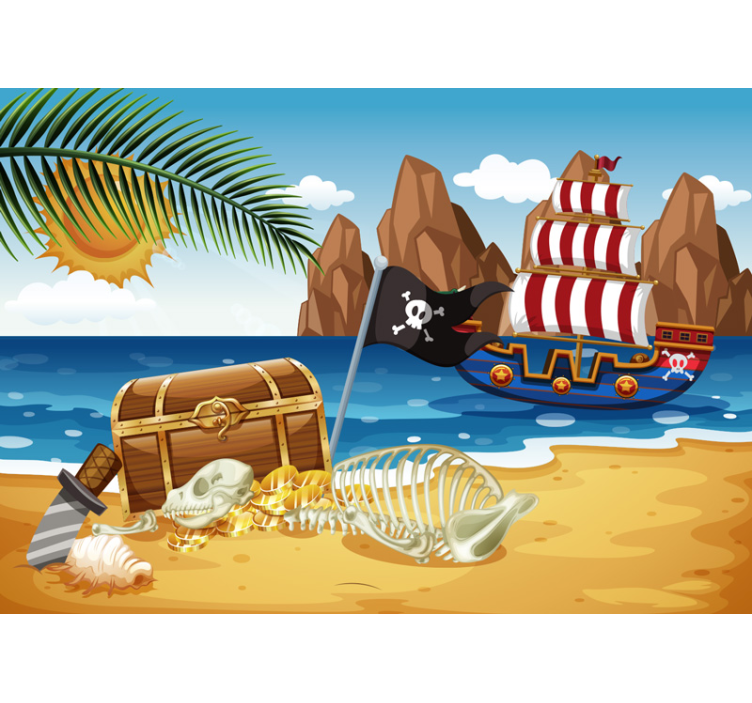 Pirate treasure Kids Murals - TenStickers