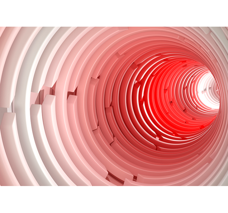 3d wallpaper spiral tunnel design - TenStickers