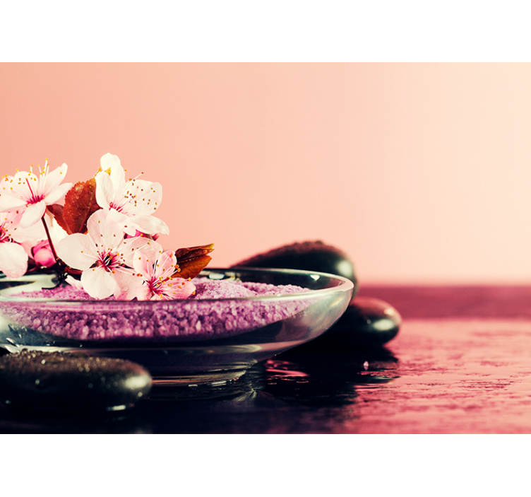 Bunch of orchids flower wall mural - TenStickers