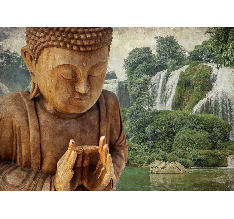 Buddha landscape wall mural - TenStickers