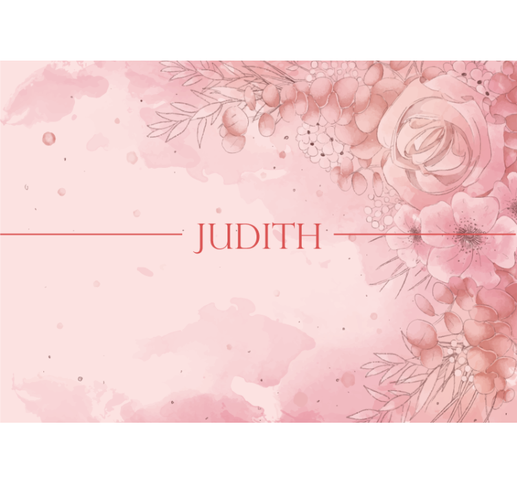 Customized floral design flower wall mural - TenStickers